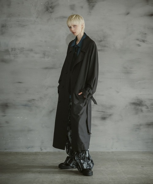 CASPER JOHN（キャスパージョン）の「Pin head over coat/ピンヘッドオーバーコート（その他アウター・メンズ・ブラック/ブラウン・LARGE/MEDIUM/SMALL/X-SMALL）」の5枚目の写真