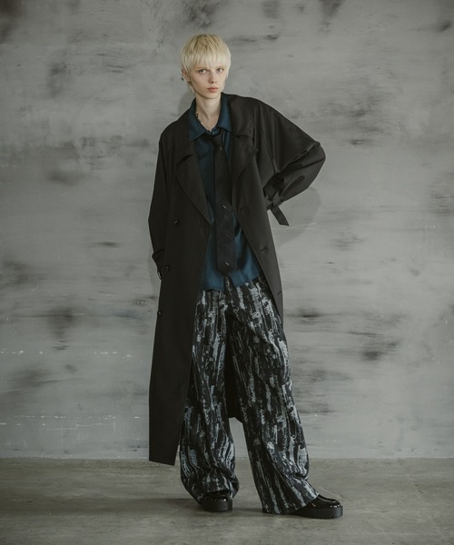 CASPER JOHN（キャスパージョン）の「Pin head over coat/ピンヘッドオーバーコート（その他アウター・メンズ・ブラック/ブラウン・LARGE/MEDIUM/SMALL/X-SMALL）」の8枚目の写真