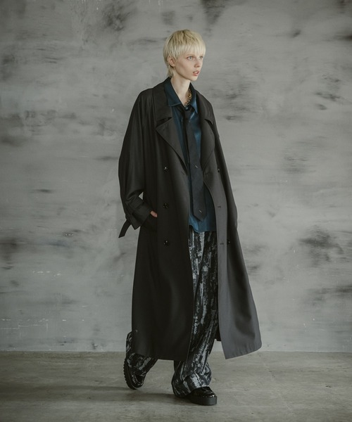 CASPER JOHN（キャスパージョン）の「Pin head over coat/ピンヘッドオーバーコート（その他アウター・メンズ・ブラック/ブラウン・LARGE/MEDIUM/SMALL/X-SMALL）」の13枚目の写真