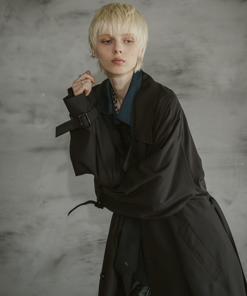 CASPER JOHN（キャスパージョン）の「Pin head over coat/ピンヘッドオーバーコート（その他アウター・メンズ・ブラック/ブラウン・LARGE/MEDIUM/SMALL/X-SMALL）」の11枚目の写真
