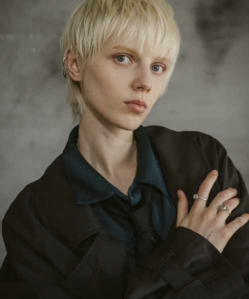 CASPER JOHN（キャスパージョン）の「Pin head over coat/ピンヘッドオーバーコート（その他アウター・メンズ・ブラック/ブラウン・LARGE/MEDIUM/SMALL/X-SMALL）」の14枚目の写真