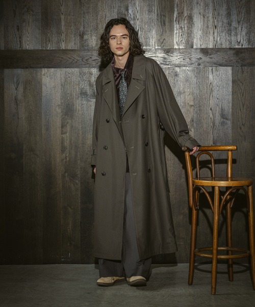 CASPER JOHN（キャスパージョン）の「Pin head over coat/ピンヘッドオーバーコート（その他アウター・メンズ・ブラック/ブラウン・LARGE/MEDIUM/SMALL/X-SMALL）」の17枚目の写真