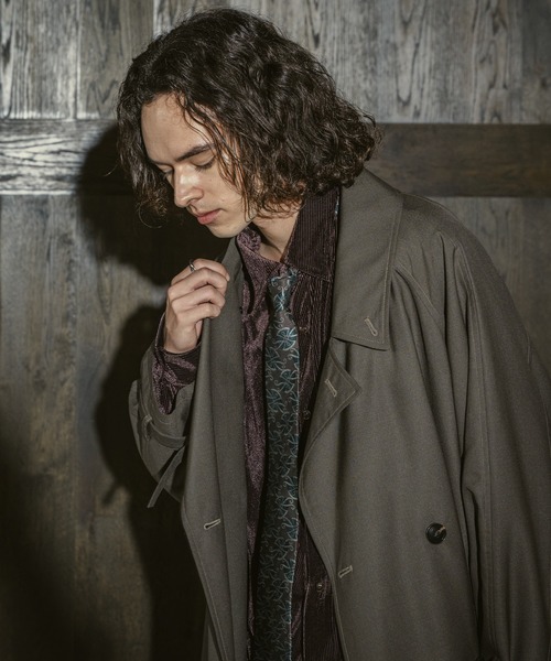 CASPER JOHN（キャスパージョン）の「Pin head over coat/ピンヘッドオーバーコート（その他アウター・メンズ・ブラック/ブラウン・LARGE/MEDIUM/SMALL/X-SMALL）」の20枚目の写真