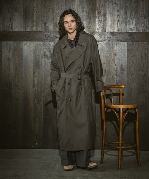 CASPER JOHN（キャスパージョン）の「Pin head over coat/ピンヘッドオーバーコート（その他アウター・メンズ・ブラック/ブラウン・LARGE/MEDIUM/SMALL/X-SMALL）」の21枚目の写真