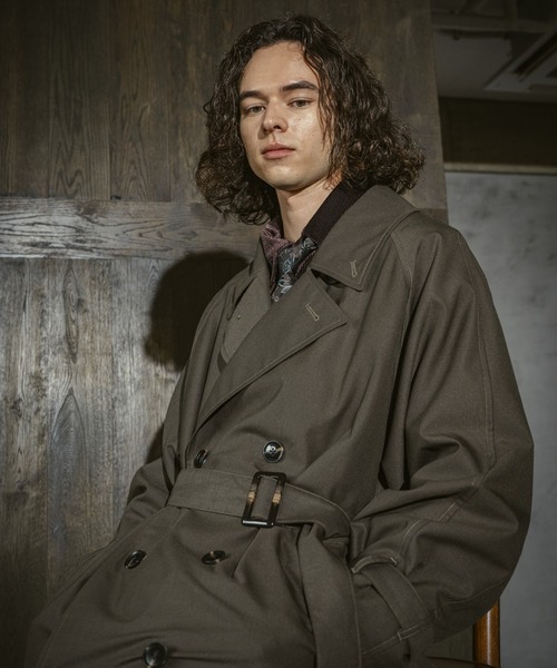 CASPER JOHN（キャスパージョン）の「Pin head over coat/ピンヘッドオーバーコート（その他アウター・メンズ・ブラック/ブラウン・LARGE/MEDIUM/SMALL/X-SMALL）」の16枚目の写真