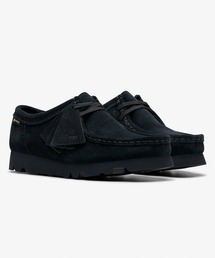 Clarks（クラークス）の「Clarks Wallabee.GTX Black Sde 26169024（モカシン/デッキシューズ）」