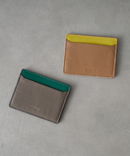 Actually（アクチュアリー）の「本革カードケース（カードケース・レディース・イエロー/グリーン・フリー）」の12枚目の写真