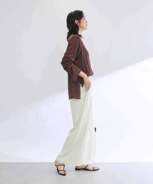 新品✨リヴドロワ　24SS　MONN×SHIHO　ヨウリュウブラウス　アイボリー MONN×SHIHO】ヨウリュウブラウス | RIVE DROITE(リヴドロワ