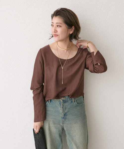 新品✨リヴドロワ　24SS　MONN×SHIHO　ヨウリュウブラウス　アイボリー RIVE DROITE（リヴドロワ）の「【MONN×SHIHO】ヨウリュウ