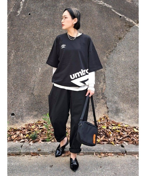 UMBRO(アンブロ)の「UMBRO(アンブロ)切替半袖Tシャツ(Tシャツ/カットソー・メンズ・ブラック/ホワイト・XL/M/L)」の15枚目の写真