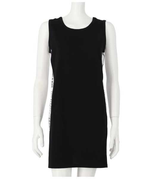 ANAP GｉRL（アナップガール）の「シアーTシャツ×サイドラインタンクワンピースSET（ワンピース・キッズ・ホワイト/ブラック・M/XS/S）」の18枚目の写真