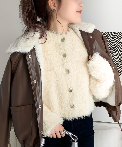 セール】【mily bilet】ふんわり大人可愛い。ボリューム袖クロップド