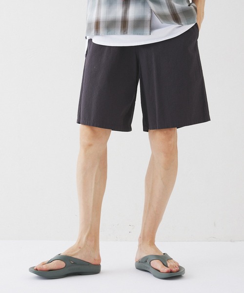 417 EDIFICE（フォーワンセブンエディフィス）の「【ZOZO限定】Seersucker utility shorts / シアサッカーユーティリティショーツ（その他パンツ・メンズ・ブラック/ネイビー/ベージュ/チャコール・XL/L/M/S/XS）」の2枚目の写真