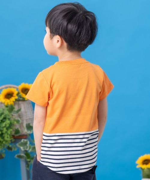 ANPANMAN KIDS COLLECTION（アンパンマンキッズコレクション）の「裾ボーダー切替Tシャツ（Tシャツ/カットソー・キッズ・オフホワイト/オレンジ・80ｃｍ/120cm/100cm/110cm/90cm）」の9枚目の写真