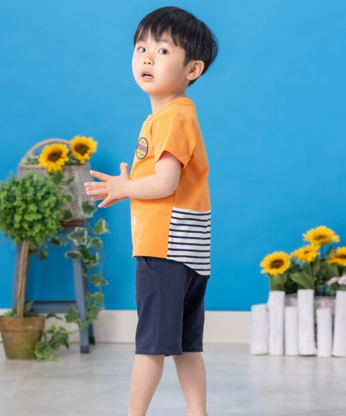 ANPANMAN KIDS COLLECTION（アンパンマンキッズコレクション）の「裾ボーダー切替Tシャツ（Tシャツ/カットソー・キッズ・オフホワイト/オレンジ・80ｃｍ/120cm/100cm/110cm/90cm）」の10枚目の写真