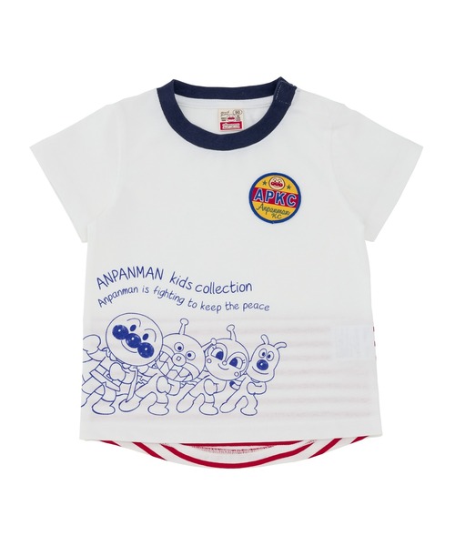 ANPANMAN KIDS COLLECTION（アンパンマンキッズコレクション）の「裾ボーダー切替Tシャツ（Tシャツ/カットソー・キッズ・オフホワイト/オレンジ・80ｃｍ/120cm/100cm/110cm/90cm）」の3枚目の写真