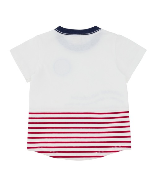 ANPANMAN KIDS COLLECTION（アンパンマンキッズコレクション）の「裾ボーダー切替Tシャツ（Tシャツ/カットソー・キッズ・オフホワイト/オレンジ・80ｃｍ/120cm/100cm/110cm/90cm）」の4枚目の写真