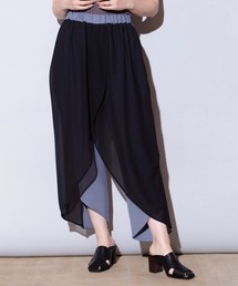 シフォンレイヤードパンツ