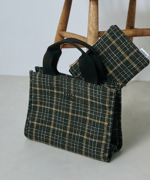 MURUA(ムルーア)ポーチ付きウールミニトートバッグ MR-B1271 ウール（トートバッグ）｜MURUA（ムルーア）