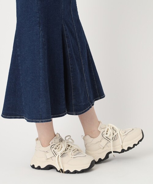 cs T&P(シーエスティーアンドピー)の「厚底メッシュハートスニーカー(スニーカー・レディース・ブラック/ベージュ・S/M/L/LL)」の13枚目の写真