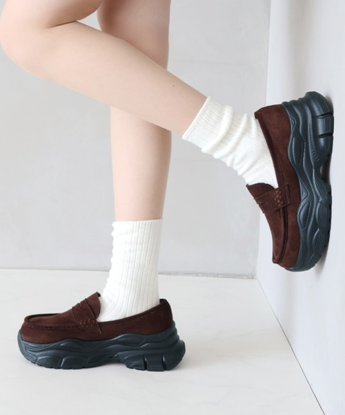 美品♡YELLOW WEISS PLATFORM LOAFERS 厚底ローファー セール】厚底スニーカーローファー（ローファー）｜VIVIAN