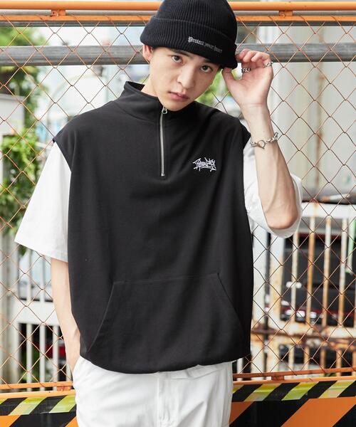 WEGO（ウィゴー）の「WEGO/ノースリハーフジッププルオーバー（スウェット・メンズ・ライトグレー/ブラック・MEDIUM/LARGE）」の17枚目の写真
