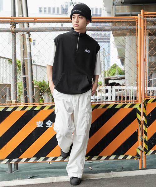 WEGO（ウィゴー）の「WEGO/ノースリハーフジッププルオーバー（スウェット・メンズ・ライトグレー/ブラック・MEDIUM/LARGE）」の19枚目の写真