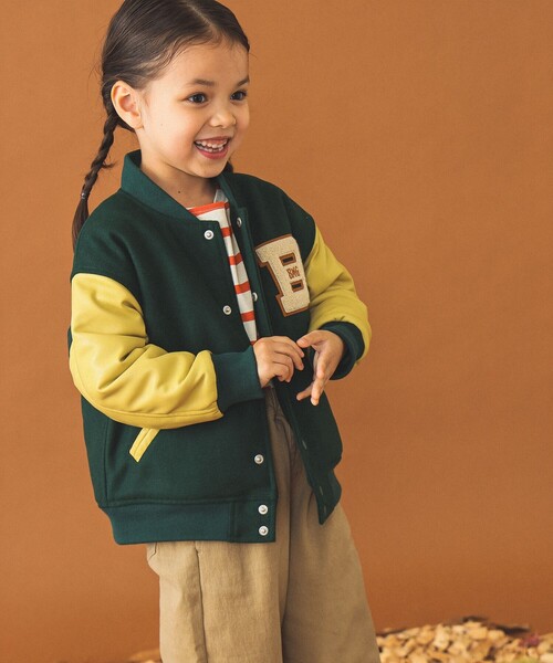 B:MING by BEAMS(ビーミングバイビームス)の「アワード ジャケット(100~140cm)(ブルゾン・キッズ・グリーン/ネイビー・140/130/120/110/100)」の4枚目の写真