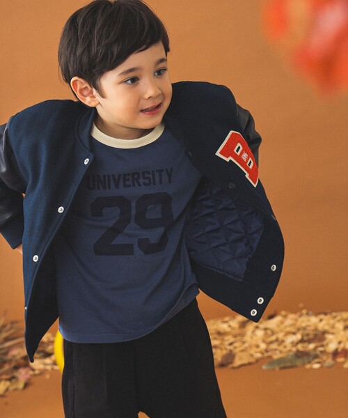 B:MING by BEAMS(ビーミングバイビームス)の「アワード ジャケット(100~140cm)(ブルゾン・キッズ・グリーン/ネイビー・140/130/120/110/100)」の6枚目の写真