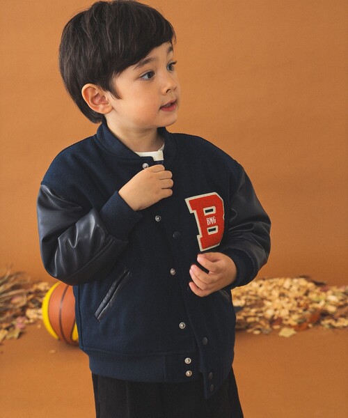 B:MING by BEAMS(ビーミングバイビームス)の「アワード ジャケット(100~140cm)(ブルゾン・キッズ・グリーン/ネイビー・140/130/120/110/100)」の7枚目の写真