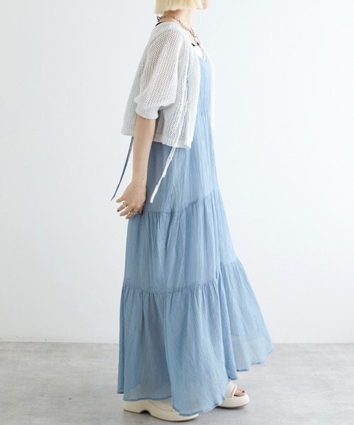 w closet（ダブルクローゼット）の「プリーツ加工キャミワンピース