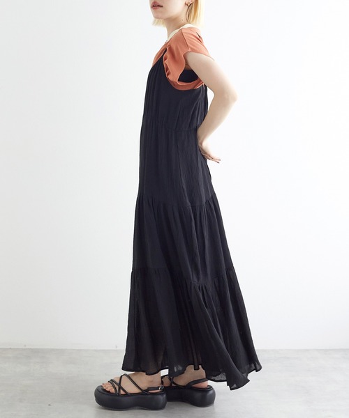 w closet（ダブルクローゼット）の「プリーツ加工キャミワンピース