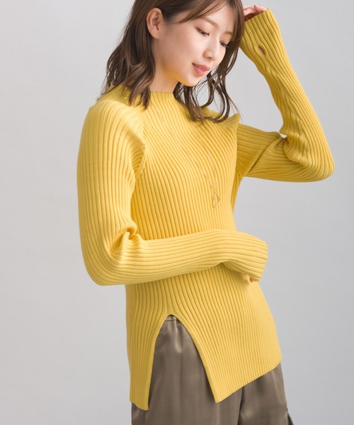 【セール】脇スリットハイネックニット（ニット/セーター）｜PICCIN（ピッチン）