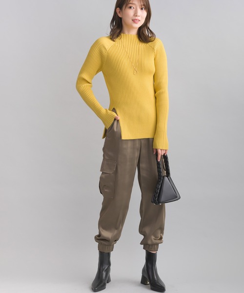 【セール】脇スリットハイネックニット（ニット/セーター）｜PICCIN（ピッチン）