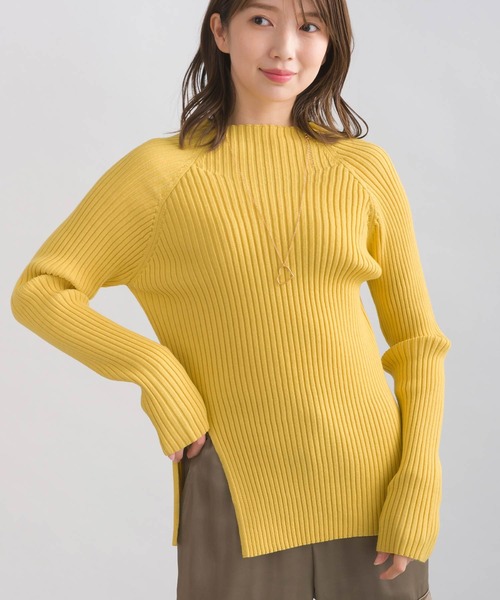 【セール】脇スリットハイネックニット（ニット/セーター）｜PICCIN（ピッチン）