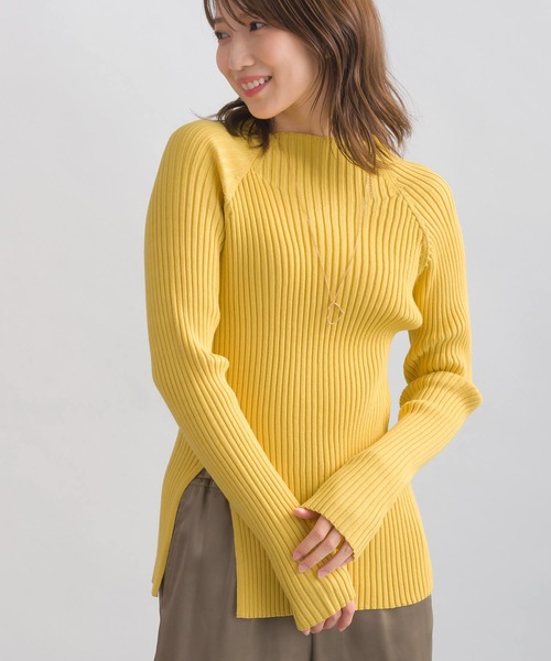 【セール】脇スリットハイネックニット（ニット/セーター）｜PICCIN（ピッチン）