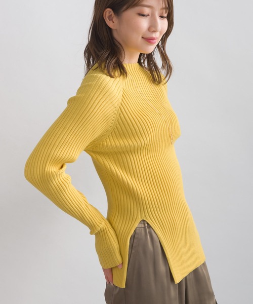 【セール】脇スリットハイネックニット（ニット/セーター）｜PICCIN（ピッチン）