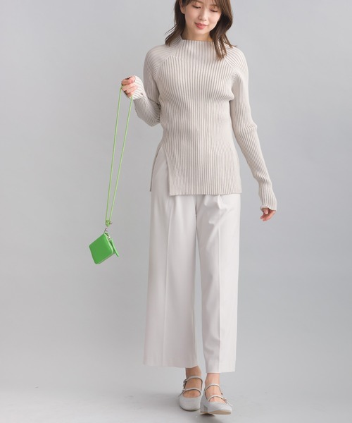 【セール】脇スリットハイネックニット（ニット/セーター）｜PICCIN（ピッチン）