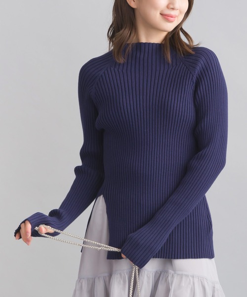 【セール】脇スリットハイネックニット（ニット/セーター）｜PICCIN（ピッチン）