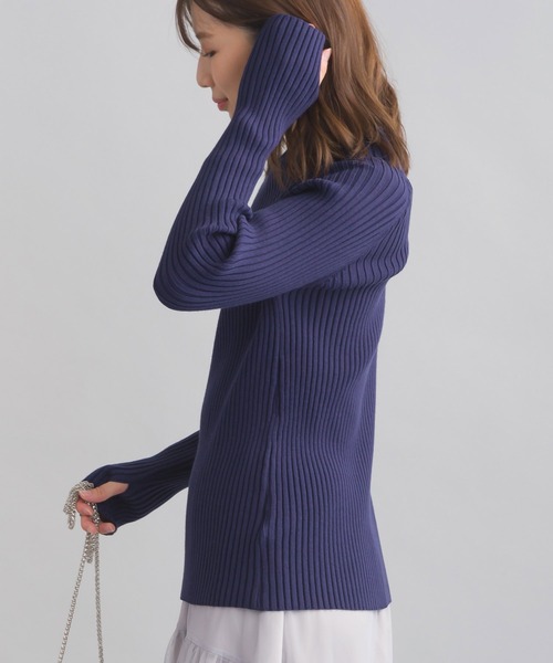 【セール】脇スリットハイネックニット（ニット/セーター）｜PICCIN（ピッチン）