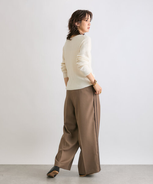 RIVE DROITE(リヴドロワ)の「【ハンサムな着こなしに】マニッシュラインパンツ(その他パンツ・レディース・グレー/モカ・38/36)」の7枚目の写真