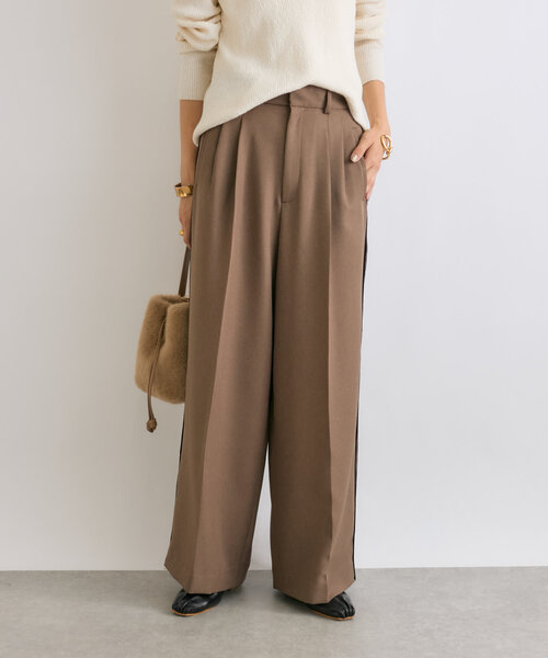 RIVE DROITE(リヴドロワ)の「【ハンサムな着こなしに】マニッシュラインパンツ(その他パンツ・レディース・グレー/モカ・38/36)」の8枚目の写真