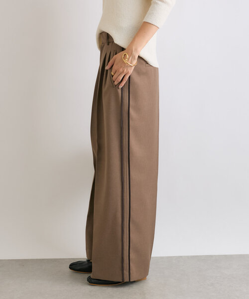 RIVE DROITE(リヴドロワ)の「【ハンサムな着こなしに】マニッシュラインパンツ(その他パンツ・レディース・グレー/モカ・38/36)」の9枚目の写真