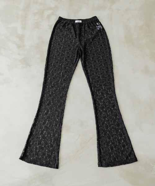 rectangle(レクタングル)の「レースフレアレギンス(その他パンツ・レディース・ブラック/アイボリー・FREE)」の12枚目の写真