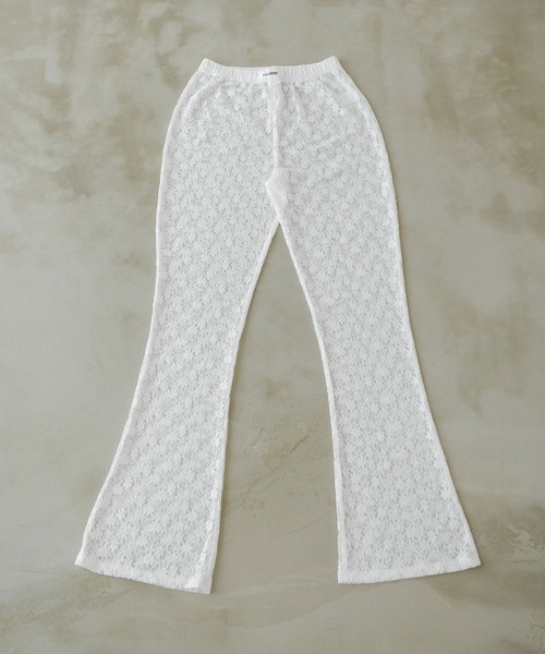 rectangle(レクタングル)の「レースフレアレギンス(その他パンツ・レディース・ブラック/アイボリー・FREE)」の16枚目の写真