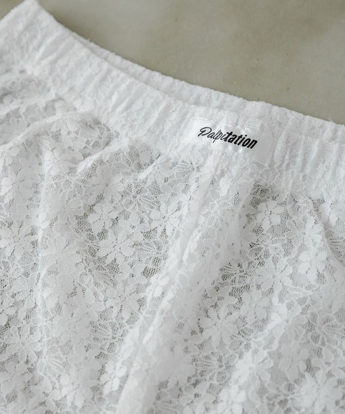 rectangle(レクタングル)の「レースフレアレギンス(その他パンツ・レディース・ブラック/アイボリー・FREE)」の15枚目の写真