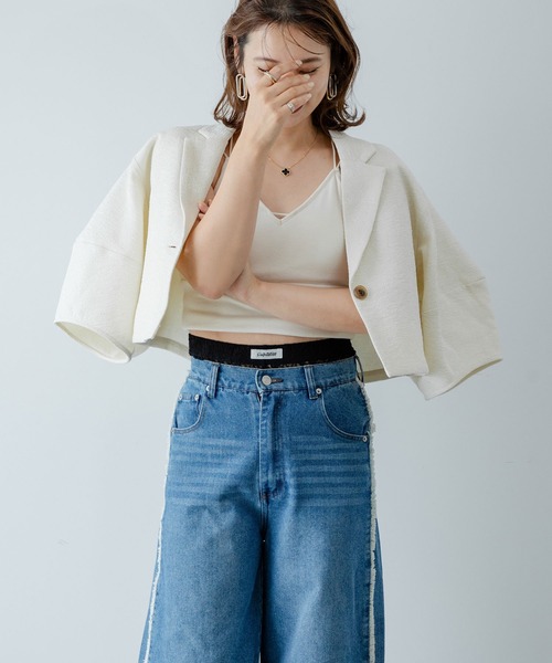 rectangle(レクタングル)の「レースフレアレギンス(その他パンツ・レディース・ブラック/アイボリー・FREE)」の14枚目の写真