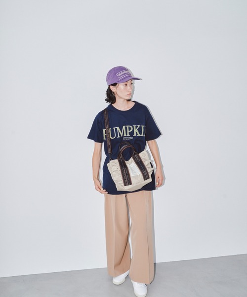 テムズ フリル2WAYショルダーバッグ-M-/NAVYテープ/500mlペット