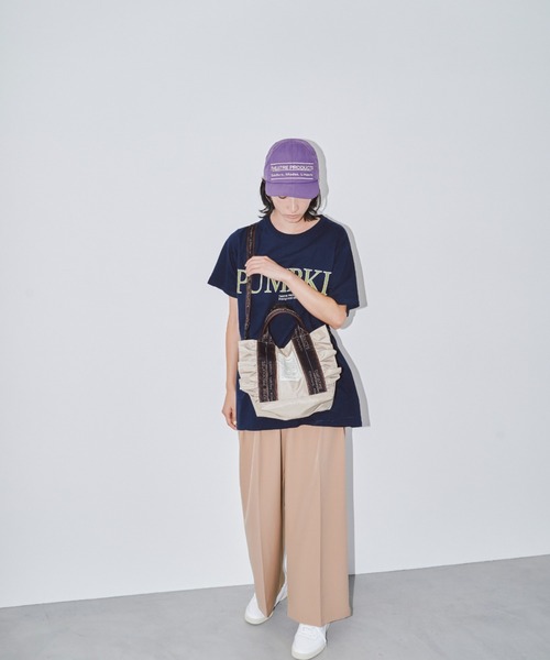 テムズ フリル2WAYショルダーバッグ-M-/NAVYテープ/500mlペット