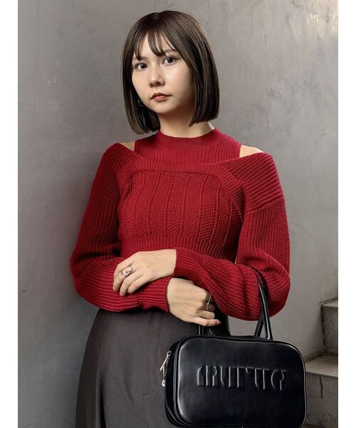 【セール】2wayニットセットプルオーバー（ニット/セーター）｜MURUA（ムルーア）